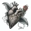 A heart having a panic attack. tattoo design idea