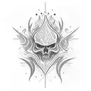 oil flow transitioning to fire tattoo design idea