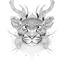 leopard gecko tattoo design idea