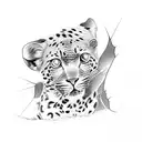 leopard gecko tattoo design idea