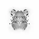 leopard gecko tattoo design idea