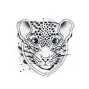 leopard gecko tattoo design idea