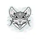 leopard gecko tattoo design idea