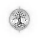 Tree of life fractals tattoo design idea