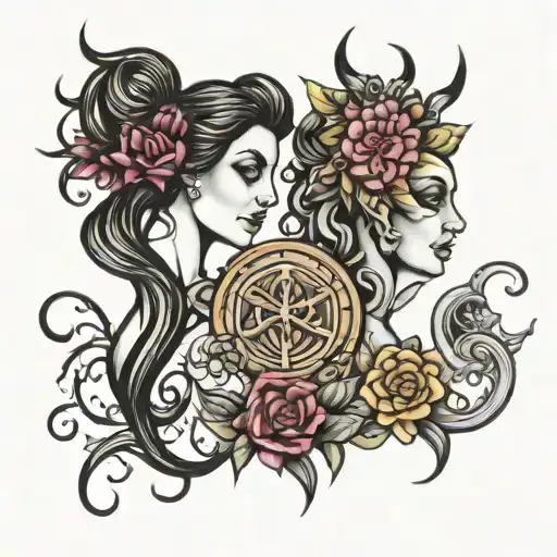 Virgo Pisces Scorpio tattoo design idea