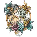 Virgo Pisces Scorpio tattoo design idea