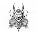 romanian folk  tattoo design idea