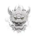 Foo Dog tattoo design idea