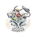 bartender driving a bug tattoo design idea