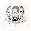 2pac tattoo design idea