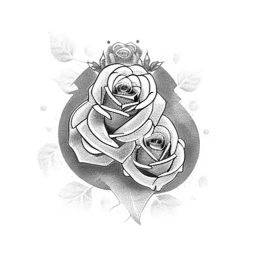 shoulder and arm tattoo with 3 clocks with Rolex symbol surrounded with roses tattoo design idea