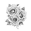 arm sleeve with roses, vines, magic circles tattoo design idea