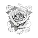 arm sleeve with roses, vines, magic circles tattoo design idea
