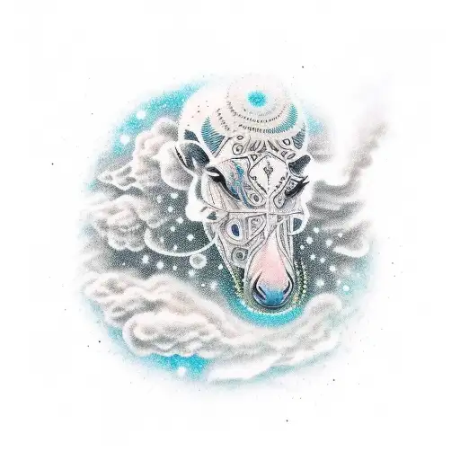 Breathe the universe is taking care of everything  tattoo design idea