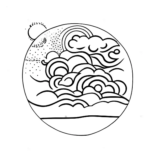 Breathe the universe is taking care of everything  tattoo design idea