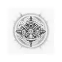 Breathe the universe is taking care of everything  tattoo design idea