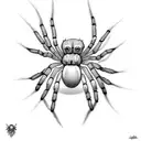 Spider tattoo design idea