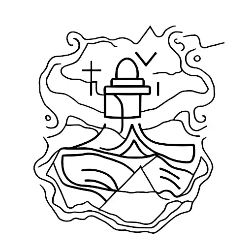 Design a minimalist tattoo that portrays the strength and determination of a rock climber in the context of love tattoo design idea