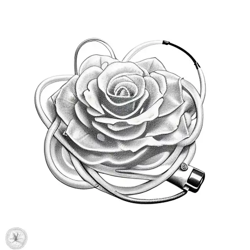 nursing caduceus tattoo design idea