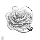 nursing caduceus tattoo design idea