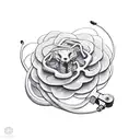 nursing caduceus tattoo design idea