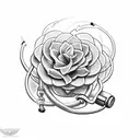 nursing caduceus tattoo design idea