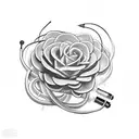 nursing caduceus tattoo design idea