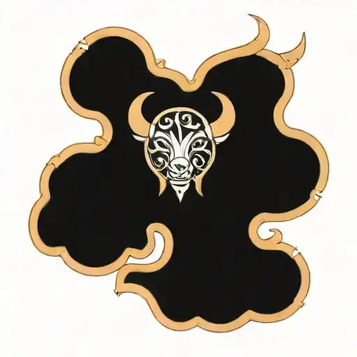 Taurus and Pisces symbol intertwined tattoo design idea