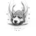 ANNA NINA text tattoo design idea