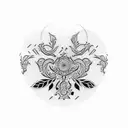 ANNA NINA text tattoo design idea