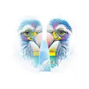 Andean Condor in the mountains tattoo design idea