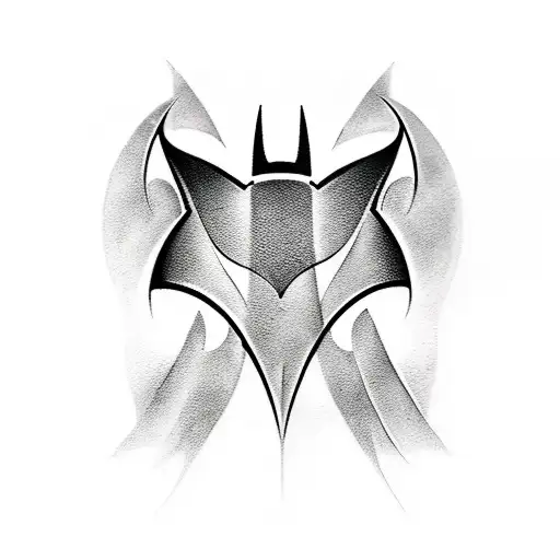 Tattoo uploaded by Dan • Jim lee Hush Bat Symbol #batman . • Tattoodo