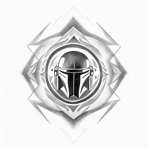 Mandalorian, vegan, this is the way tattoo design idea