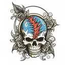 steal your face grateful dead tattoo design idea