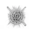 Atomic Hazard tattoo design idea