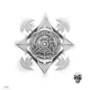 Atomic Hazard tattoo design idea