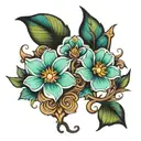 Tattoo for my twin daughters Marlee and Isla  tattoo design idea