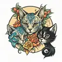 Tattoo for my twin daughters Marlee and Isla  tattoo design idea