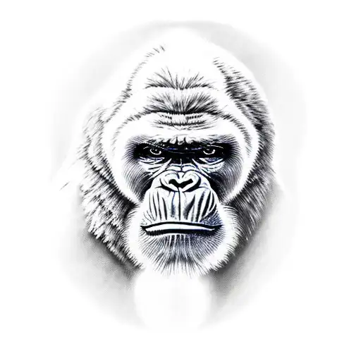 silverback tattoo design idea