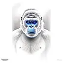 silverback tattoo design idea