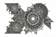 2004 in roman numerals surrounded tattoo design idea