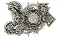 2004 in roman numerals surrounded tattoo design idea