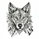 mandala wolf head tattoo design idea