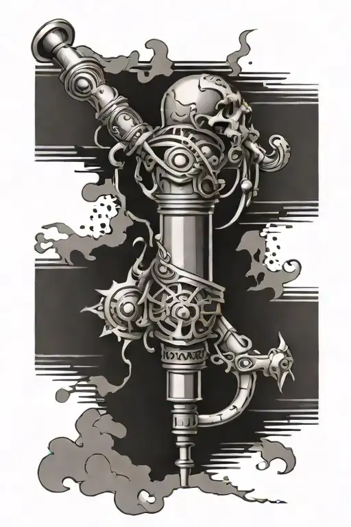 shock absorber calf tattoo tattoo design idea