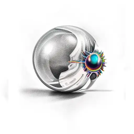 the black pearl tattoo design idea