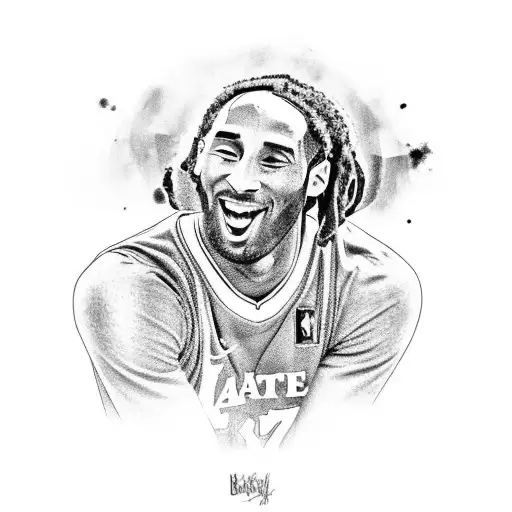 Kobe Bryant  and Bob Marley  tattoo design idea
