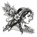 Saint Susanna tattoo design idea