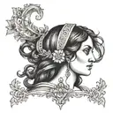 Saint Susanna tattoo design idea