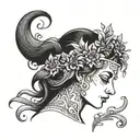 Saint Susanna tattoo design idea