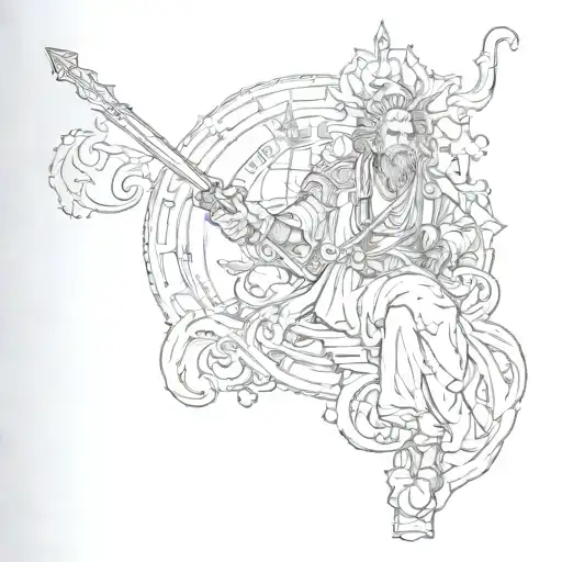 God is my judge   tattoo design idea